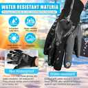 Cierto Thermal Touchscreen Gloves for Running & Cycling, Windproof Cold Weather Gloves for Men & Women, Hiking and Driving Warm Gloves with Touch Screen Fingers