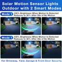 OKPRO 8000W Solar Street Light Outdoor, IP66 Waterproof Solar Lights Outdoor with Motion Sensor & Remote, Dusk to Dawn Commercial Security Lighting for Parking Lot, Yard, Farm, Driveway