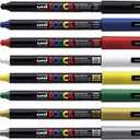 Uni-Ball Uniball POSCA PC-1MR Ultra Fine Marker Pens THE SET OF 8 BEST SELLERS