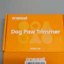 oneisall Dog Paw Trimmer, Cordless Paw Hair Trimmer for Dogs with Double Blades, Quiet 2 Speed Small Dog Grooming Clippers for Paws, Eyes, Ears, Face, Rump (White)