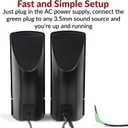 Cyber Acoustics CA-2014 Computer Speakers, Full Stereo Sound, Convenient Controls, Easy Setup