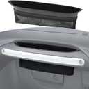 RT-TCZ for Wrangler JK Grab Tray Passenger Handle Storage Box Insert Organizer with Net for Jeep Wrangler JK JKU 2011-2017 Black Accessories