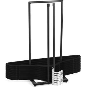 Hanger Stacker, Metal Hanger Storage Organizer Hold up to 60 Velvet Hangers, Space Saver Clothes Hanger Holder for Closet and Laundry, Black