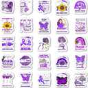 25Pcs Hodgkin’s Lymphoma Awareness Stickers, Inspirational Waterproof Vinyl Stickers for Water Bottles Book Laptop Car Truck Bicycle Decorations Decorative Accessories CB059