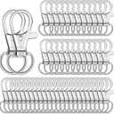Anezus 150 Pcs Swivel Key Chain Lanyard Carabiner Hook for Key Chain Rings Lanyard