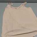 oelaio 2024 2024 Eyelet Embroidery Ruffle Trim Halter Top Eyelet Embroidery Top Eyelet Fabric Womens Summer Tank Tops, M Size