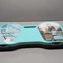 EasyGo Badminton Set, with Net, 4 Racket, 4 Birdies, Portable Storage Box, for Backyards, Outdoor Games, Yard Games