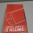 Orzly Case Compatible with Nintendo Switch 2 Protective Carry Case (2025 Model) with Screen Padding, Game Card microSD Pockets for Console and Accessories Screen Size 7.9" - Gift Boxed (Black)