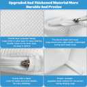 Eiito Hat Washer Cage Hats Cleaner, 4Pcs (2 Cages + 2 Bags) Hat Washer for baseball caps for Washing Machine or Dishwasher, Ball Cap Washers Frame for Flat & Curved Hats, White