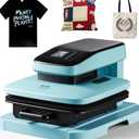 VEVOR Auto 15x15 Heat Press Machine, Heat Up Fast & Even - Tshirt Press Machine for T Shirt, Pillow, Bag, Pad, Hoodie