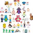 36 Pack Anime Figurines Set - Woody Doll, Buzz Lightyear Toy, PVC Figures