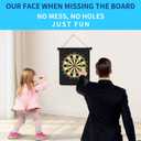 Magnetic Dart Board, Indoor Outdoor Dart Games for Kids with 12pcs Magnetic Darts, Safety Toy Games, Rollup Double Sided Board Game Set for Gifts