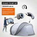 EchoSmile Pop Up Camping Tent, 2/4/6 Person Easy Setup Tent, Water Resistant Dome, Portable with Carry Bag
