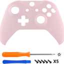 eXtremeRate Replacement Front Housing Shell for Xbox One S/X Controller, Cherry Blossoms Pink Custom Kit Faceplate Cover Case for Xbox Wireless Controller (Model 1708) - Controller NOT Included