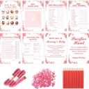 Baby Shower Games for Girl-8 Games,Fun and Easy to Play,Includes Baby Shower Bingo,Price is Right,Guess Who Mommy or Daddy,Word Scramble,Prediction and Advice,How Big is Mommys Belly,Pacifier Hunt
