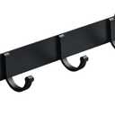 Magnetic Utensil Holder Hooks, Wall Mount Utensil Hanging Storage, Magnetic Hook Rack for Refrigerator, Black Metal No Punching Hook, Kitchen Magnetic Rack Towel Bar Utensil Rack