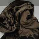 PRIMROSE Brown Velvet Curtains 120 inch Long for Living Room,Set of 2 Panels Blackout Rod Pocket Back Tab Window Treatment Room Darkening Heavy Decorative Curtains Drapes for Bedroom