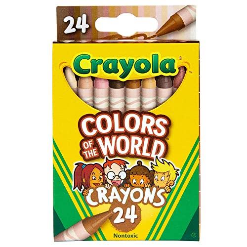 Crayola Crayons 18Count, Colors of The World, Skin Tone Crayons, 18 Crayon Colors