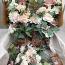 Ling's moment Free-Standing Wedding Aisle Runner Flowers, Dusty Rose Cream
17.5" Tall 4pcs Artificial Flowers Arrangement Chair Decoration for Centerpieces Ceremony Reception Rose Floral Party Indoor
