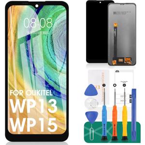 for Oukitel WP13 Screen Replacement for Oukitel WP15 LCD Digitizer Repair Kits for Oukitel WP13/WP15 Touch Screen Display Assembly Repair Parts