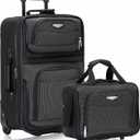 Travel Select Amsterdam Softside Expandable Luggage with Rolling Wheels, Gray, 2-Piece Set (15/21)