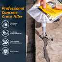 Concrete Crack Filler,5 LB High Elasticity Cement Crack Filler,Self-Leveling Quick-Drying & Waterproof Concrete Caulk,Concrete Repair for Driveway,Walkway,Patio,Joint,Indoor and Outdoor,Grey (80oz)