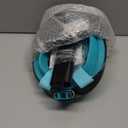 QingSong Full Face Snorkel Mask for Adults, Snorkeling Gear with Camera Mount, 180 Degree Panoramic View Snorkel Set Anti-Fog Anti-Leak (Small-Medium, Teal)