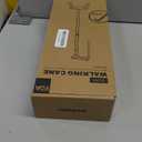 Rehand Quad Cane, Walking Cane with Ergonomic Handle Ever and Graceful 4-Pronged Base for Extra Stability, Adjustable Walking Sticks for Right or Left Handed Men & Women and Seniors (Black2)