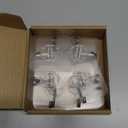 Adove Adhesive Hooks for Hanging, Heavy Duty Wall Hooks 20 Pack, Removable Sticky Ceiling Hooks, Transparent Self Adhesive Shower Hooks, Water & Oil Proof Strong 22lb(Max) Door Coat Hooks