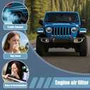 7C3Z-9601-A Engine Filter and FL3Z19N619A Cabin Air Filter Set Replacement for Ford F150 2015-2023, for Ford Expedition 2018-2024, for Ford Lobo 2016-2022, for Lincoln Navigator 2018-2024