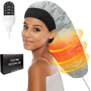 Hair Steamer for Deep Conditioning: Upgraded Thermal Cap with 10-Level Fast Heating, 3 Timer Settings, XL Hood for Natural, Curly & Black Hair  Portable Steam Cap for Home Hair Treatments