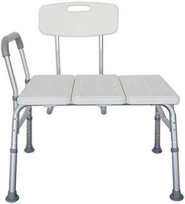 Transfer Bench for Bathtub, Bath Shower Chair, Tub Transfer Bench, Bath Chair Shower Seat with Wide Seat and Handle