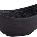 47th & Main Durable Black Cast Iron Bowl, 6.5" x 3.15", Oval