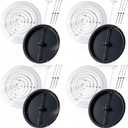 Therwen 4 Set 12 '' Round Ceiling Diffuser Vent Cover 15-15/16'' Outer Size, Fits 12 in. Duct Opening