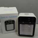 Portable Air Conditioner, Rechargeable Mini Air Conditioner Evaporative Air Cooler With 2 Speeds, Unit 2 Cool Air Spray, Digital Display Car AC Fan, Portable AC for Car Bedroom Office Camping