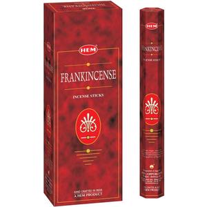 Frankincense - Box of Six 20 Sticks Tubes, 120 Sticks Total - HEM Incense From India