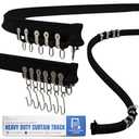 Aluminum Flexible Ceiling Curtain Track 13.1ft, Curtain Track Wall Mount