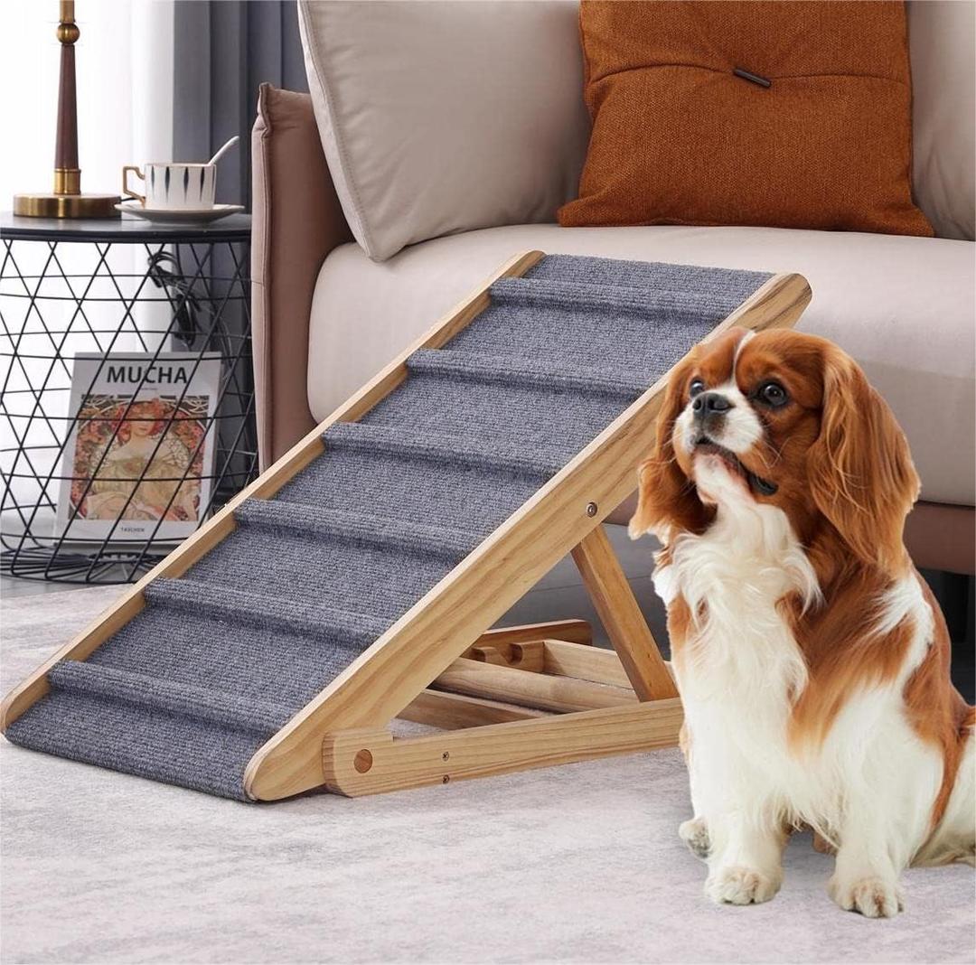 Portable Dog Pet Ramp for Car, SUV, Couch, High Beds, Small & Old Dogs