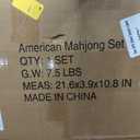 TIASUSAN American Mahjong Tile Set, 166 Pink Tiles, Bag and Mahjong Accessories, 4 All-in-One Rack/Pushers, Mahjong Set Complete