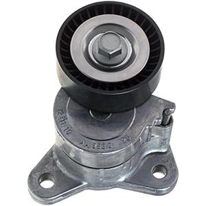 AUQDD 39053 Belt Tensioner and Pulley Assembly (2.4L L4)Fit For 11-14 Chrysler 200/07-10 Sebring /08-14 Dodge Avenger /07-12 Caliber /09-20 Journey /07-17 Jeep Compass Patriot /08-12 Mitsubishi Lancer
