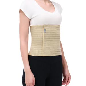 Abdominal Binder Post Surgery - Premium Belly Band for Stomach Support & Compression - Promote Recovery for Postpartum, Hysterectomy, Tummy Tuck, Hernia - Durable Belly Wrap Waist Band (Size M 30" - 45", 9" High, Beige)