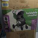 KOOLABABY 2-in-1 Foldable Baby Stroller Newborn to Toddler Stroller with Extendable Canopy, 5-Point Harness & Large Storage Basket One Hand Fold