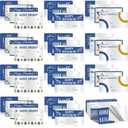 Zhanmai 240 Pcs Hanukkah Gift Tags Stickers Self Adhesive Hanukkah Name Tag Labels Decorations Happy Star Jewish Menorah Present Labels Sticker for Gift Favor Decor Supplies