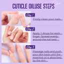 3 x CHUCHU Vegan Cuticle Oil for Nails: Lavender Jojoba Nail Cuticle Oil with Vitamin B & E for Moisturizes Cuticle and Nail's Skin - Prevents Hangnails and Chapped 15ML