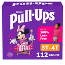 Pull-Ups Girls' Potty Training Pants, Size 3T-4T Training Underwear (32-40 lbs), 112 Count (4 Packs of 28)
