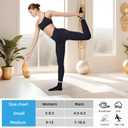BOYLISH 4 Pairs Non-Slip Pilates Yoga Socks for Women Anti-Skid Grip for Balance & Stability, Mid-Calf Athletic Socks for Barre, Studio, or Home Crew Socks Breathable, Soft, and Comfortable