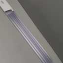 Snugly Fit 36" Length Cabinet Door Protector, Flexible Slip-On Plastic Edge Guard, Thin Transparent Edge Protectors to Prevent Wear, Chipping, Discoloration, Cabinet Bumpers, 3/4" Thick,10 PCS (Clear)