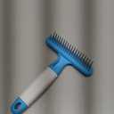 Ordermore Pet Grooming Brush - Undercoat Rake for Dogs, Cats, Dematting Deshedding Brush Comb - Ideal for Thick, Long Hair, Matted Pets - Professional Shedding Tool - Blue