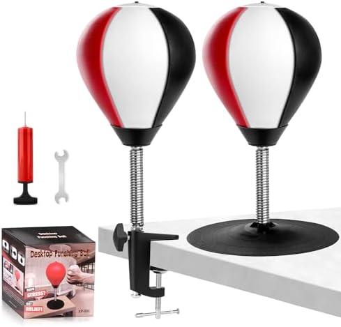Desktop Punching Bag, Super Strong Suction Boxing Bag Speed Balls, Stress Buster with Suction Cup for Office Table and Counters, Fun Gift for Boss or Coworker