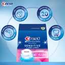 Crest 3D Whitestrips Sensitive & Gentle + LED Light  Teeth Whitening Kit, 1 Light + 14 Treatments, Each with 1 Upper/1Lower, 28 Strips  Crest 3DWhite Teeth Whitening Strips
